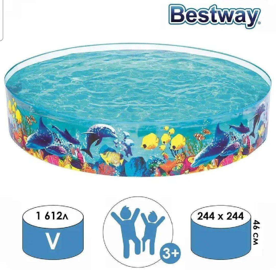 Bestway 55031 Piscine ‎Ronde en Vinyle Et Pvc Pour Enfants 244×46 Cm